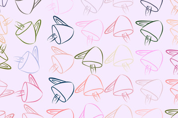 Abstract illustrations of coffee cup, conceptual. Creative, canvas, decoration & backdrop.