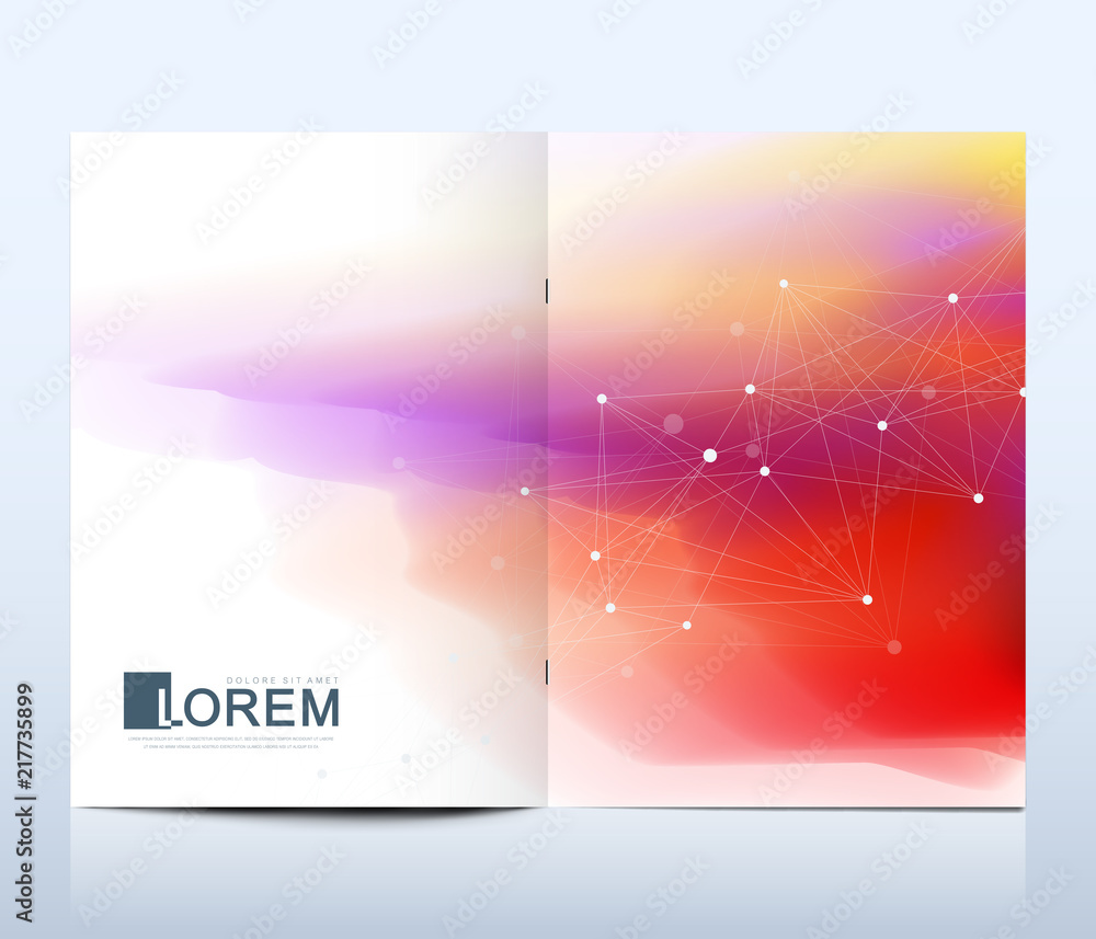 Poster modern vector template for brochure leaflet flyer cover banner catalog in a4 size. abstract fluid 3d