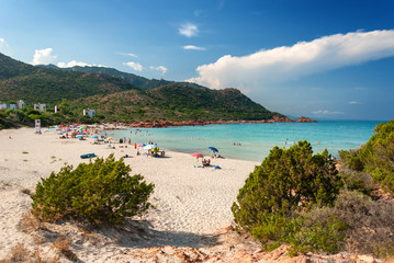 Fototapeta na wymiar Spiaggia de su Sirboni, Sardegna, Italia