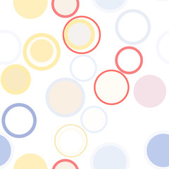 Seamless abstract geometric background with shape of circles, bubbles, sphere or ellipses pattern.