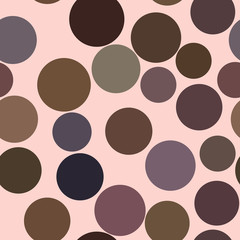 Seamless abstract colored geometric circles, bubbles, sphere or ellipses pattern. Style, messy, details & round.
