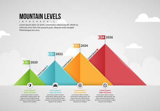 Mountain Levels Infographic Layout