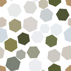Obraz na płótnie Canvas Seamless background abstract geometric hexagon pattern for design. Color, effect, illustration & shape.