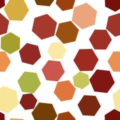 Fototapeta na wymiar Seamless shape of hexagon, abstract geometric background pattern. Template, surface, details & web.