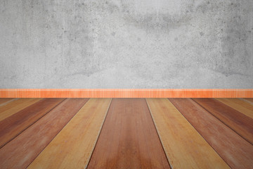 Loft wall Room with wood floor texture and background.