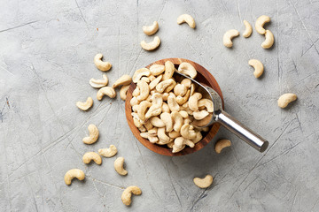 Bowl of cashew nuts
