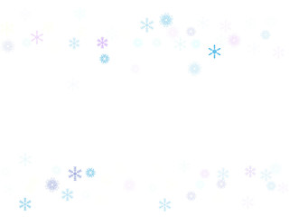 Falling down snow confetti, snowflake vector border. Festive winter, Christmas, New Year sale background. Cold weather, winter storm, scatter texture. Hipster snowfall falling snowflakes cool confetti