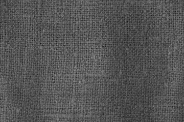 Sack cloth texture in black and white.