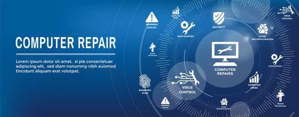 Big Data Security Maintenance Icon with Wrench and Gear Tools for Technician to Use when Scanning Systems - Internet or Information Technology Repairs