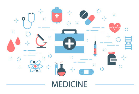 Medicine concept illustration