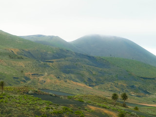 Mountain landscape of north part of Lanzarote island.