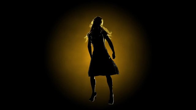 Silhouette de danseuse