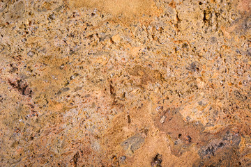 Stone wall texture background. Top view
