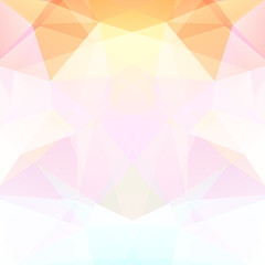 Abstract polygonal vector background. Light geometric vector illustration. Creative design template. Beige, white colors.