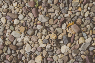 Brown pebbles stone background