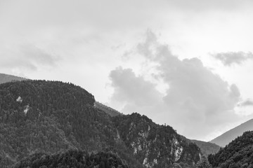 Black & White Mountain Tops