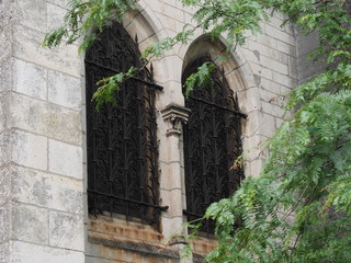 Fototapeta na wymiar Church, detail. Ancient windows.