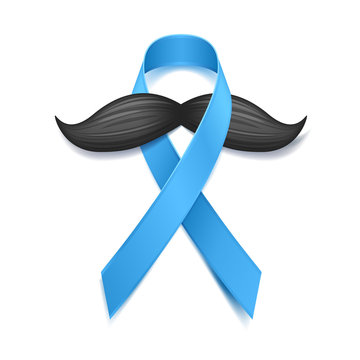 Movember - prostate cancer awareness month. Men's health concept.