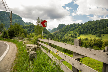 Side of the Countryside Road