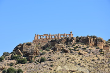 Fototapeta premium la vallée des temples à Agrigente en Sicile