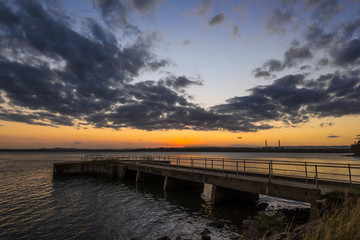 Fototapeta premium Sunset over Lake Macquarie - New South Wales - Australia