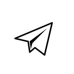 Paper plane icon. vector illustration on white background © Vector VA