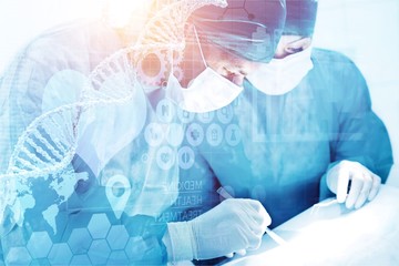 Two surgeons in the operating room