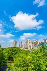Fototapeta premium お台場の風景 High-rise condominium in Odaiba,Tokyo