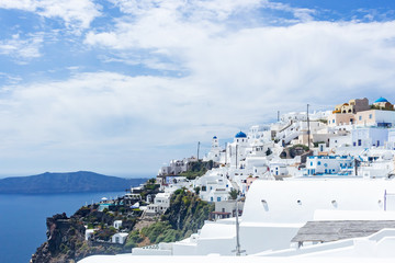 Obraz premium View at Imerovigli, santorini, greece