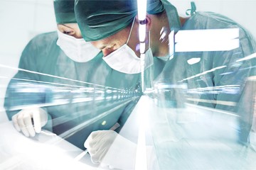 Two surgeons in the operating room