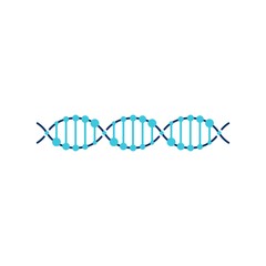 DNA helix strand vector logo element illustration