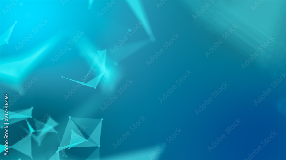 Poster blurry structure molecule and communication. scientific concept for your design.blurry geometric abs