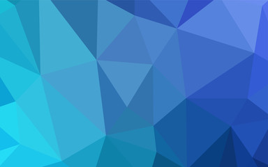 Obraz premium Light BLUE vector shining triangular cover.
