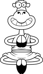 Smiling Cartoon Camel Monk