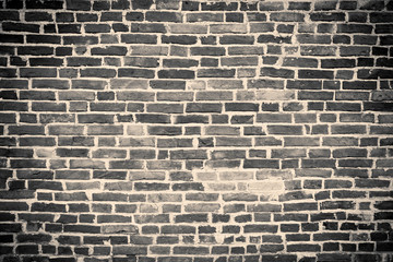brick wall, black-and-white toning
