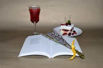 book on the table
