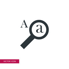 magnifier A vector icon