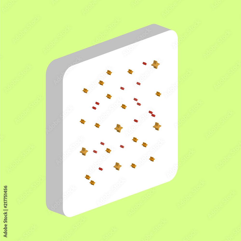 Poster night light stars simple vector icon. illustration symbol design template for web mobile ui element.