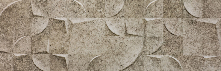 ceramic tile, abstract mosaic ornamental geometric pattern