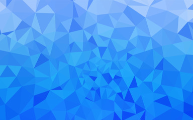 Light BLUE vector polygon abstract background.