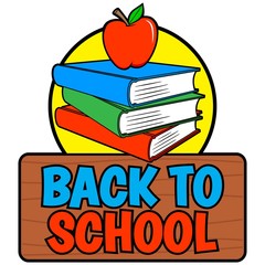 Back to School Design - A vector cartoon illustration of a Back to School concept.