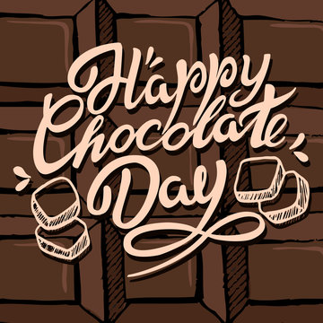 Hand Drawn Happy Chocolate Day Typography Lettering 1