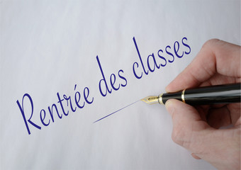 rentrée des classe bleu minuscules