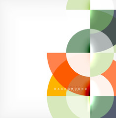 Modern circle abstract background