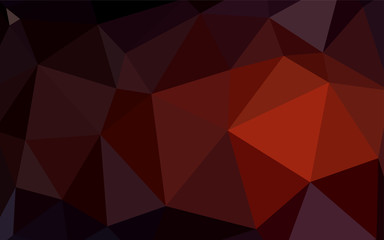 Dark Red vector shining triangular cover.