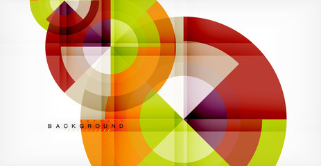 Obraz premium Wektorowy okręgu abstrakta tło