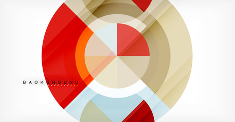 Vector circle abstract background