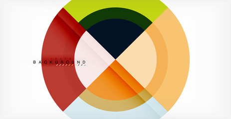 Vector circle abstract background