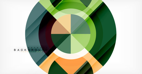 Vector circle abstract background