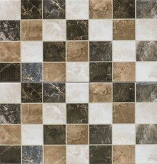 floor tiles with a modern abstract mosaic pattern